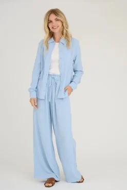 A VIEW Lerke Shirt Lyseblå