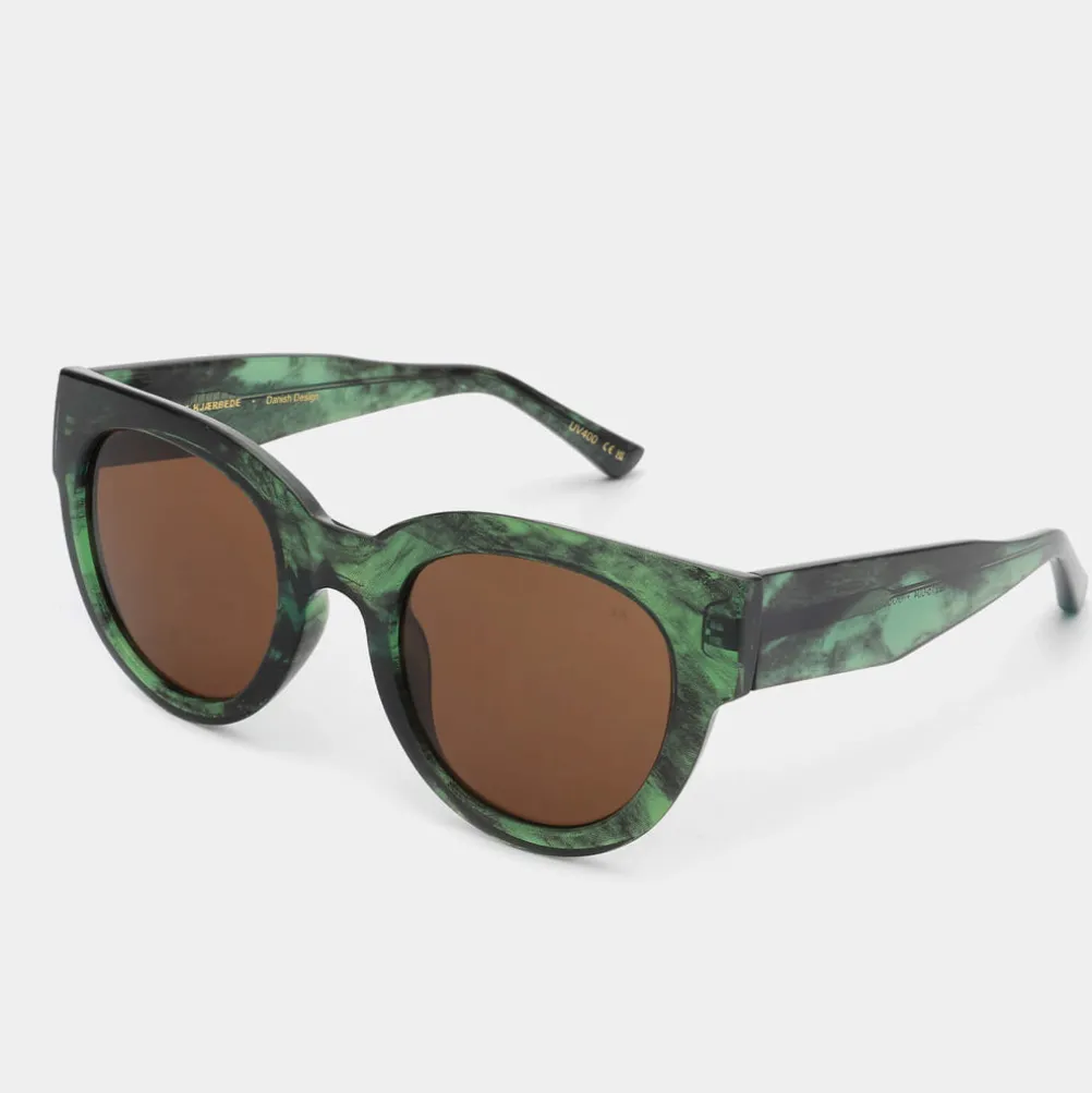 A.KJÆRBEDE Lilly Green Marble Transparent