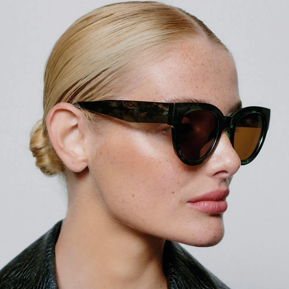 A.KJÆRBEDE Lilly Green Marble Transparent