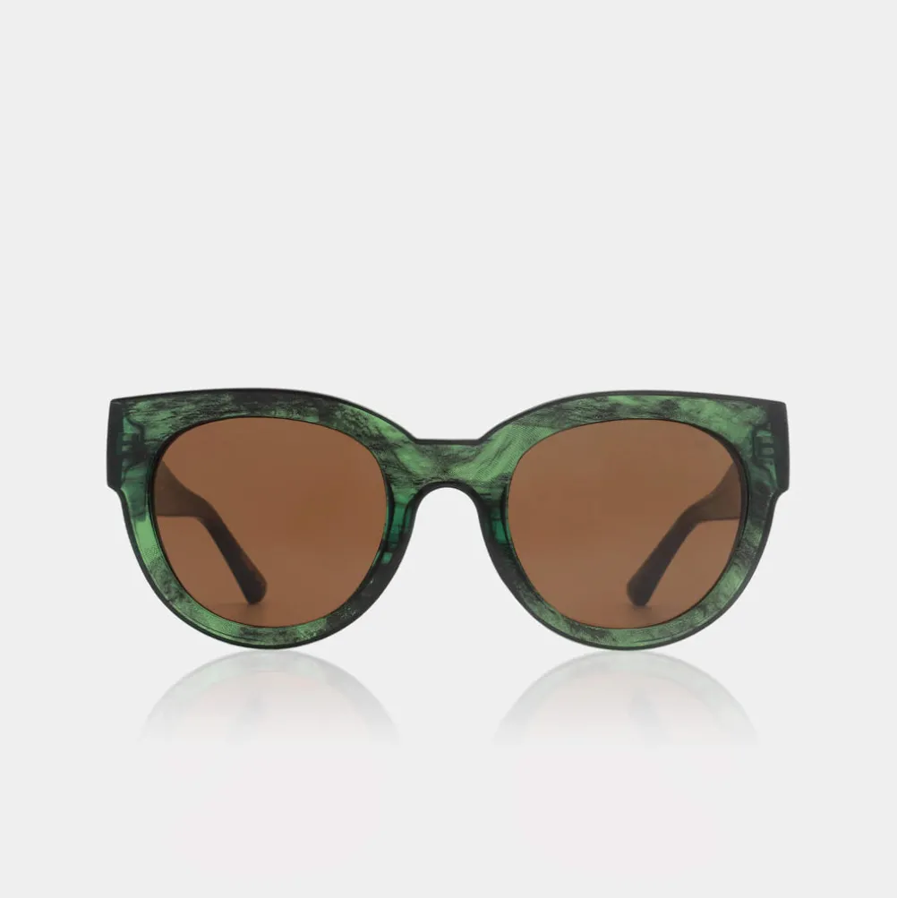 A.KJÆRBEDE Lilly Green Marble Transparent