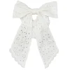 BECK SÖNDERGAARD Angela Bow Scrunchie Birch White