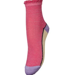 BECK SÖNDERGAARD Blocka Glam Sock Pink Peacock