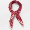 BECK SÖNDERGAARD Fleur Cotta Scarf Tibetan Red