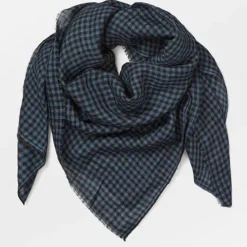 BECK SÖNDERGAARD Gingham Big Woo Scarf Classic Navy