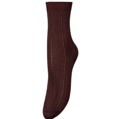 BECK SÖNDERGAARD Glitter Drake Sock Mocha Brown
