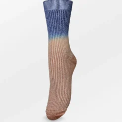 BECK SÖNDERGAARD Gradiant Glitter Sock Acorn Brown