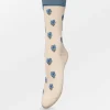 BECK SÖNDERGAARD Leavy Visca Sock Cement Beige