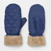 BECK SÖNDERGAARD Luffer Makara Puff Mittens Navy Blazer
