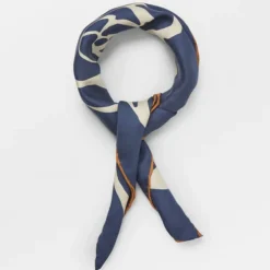 BECK SÖNDERGAARD Rosea Sia Scarf Navy Blazer