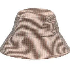 BECK SÖNDERGAARD Striba Bucket Hat Sorrel Brown