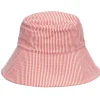 BECK SÖNDERGAARD Striba Bucket Hat Spiced Coral
