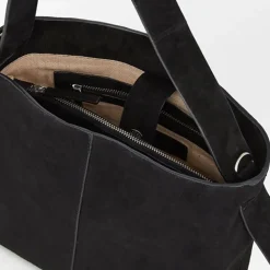 BECK SÖNDERGAARD Suede Fraya Small Bag Black