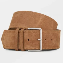 BECK SÖNDERGAARD Suede Veg Willa Belt Hazel Brown