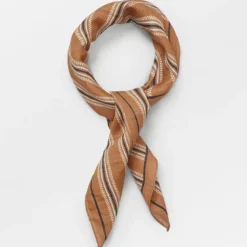 BECK SÖNDERGAARD Tilly Cotta Scarf Brown Sugar