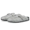 BIANCO MEDINA Sand Mule Simili Stones Silver