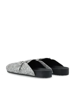 BIANCO MEDINA Sand Mule Simili Stones Silver