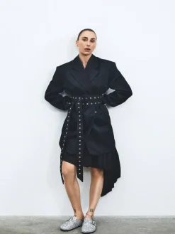 BIANCO MEDINA Sand Mule Simili Stones Silver