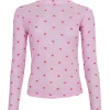 BLACK COLOUR Bcannie Mesh Blouse Pink Heart