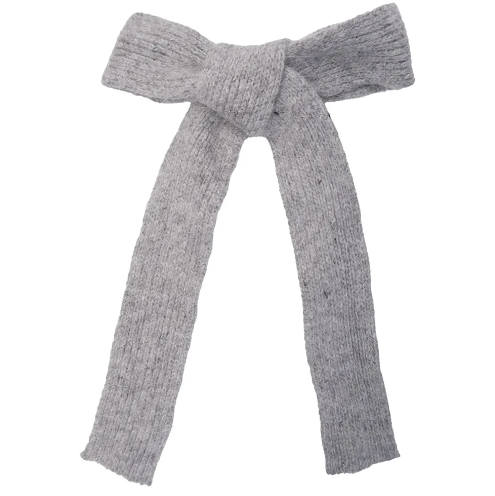 BLACK COLOUR Bcemerie Bow Barette Grey