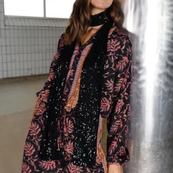 BLACK COLOUR Bcglam Slim Scarf Black