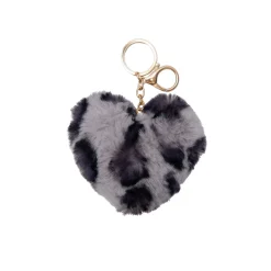 BLACK COLOUR Bcheart Soft Keyhanger Grey Leo