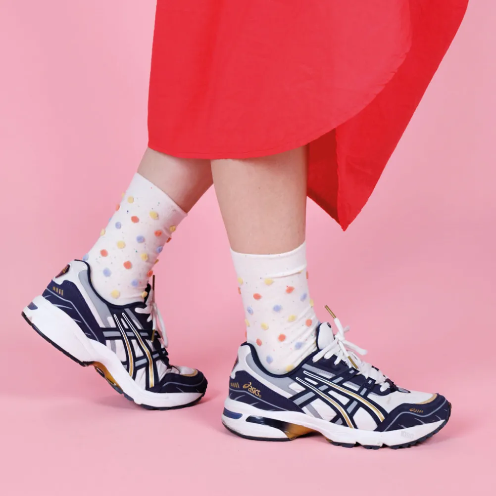 BLACK COLOUR Bckelby Sock White