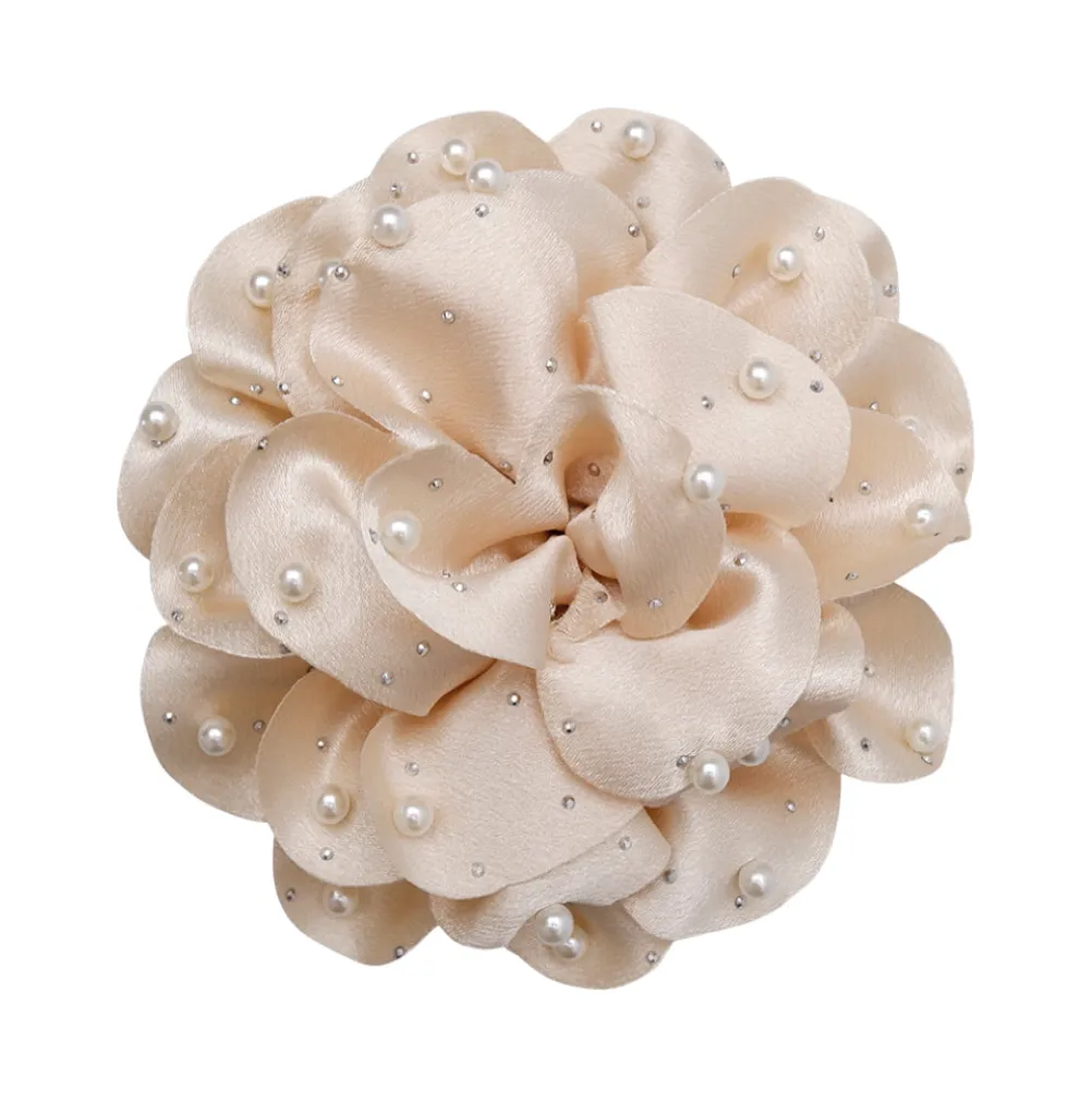BLACK COLOUR Bckimmi Mega Flower Broche Champagne