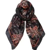 BLACK COLOUR Bckirstine Silk Black Paisley