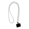 BLACK COLOUR Bclori Beaded Phone Chain Hvid