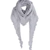 BLACK COLOUR Bcsiri Triangle Knitted Scarf Grey