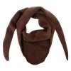BLACK COLOUR Bctriangle Mini Scarf Coffee