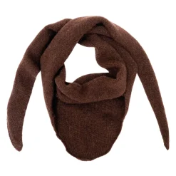 BLACK COLOUR Bctriangle Mini Scarf Coffee