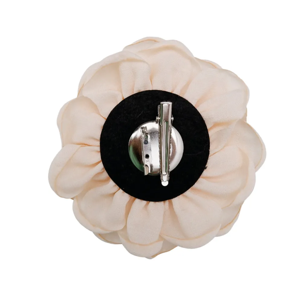 BLACK COLOUR Bcvilla Mega Flower Broch Creme