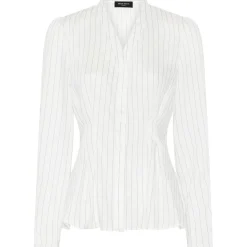 BRUUNS BAZAAR Amaranth Zea Shirt White Stripe
