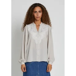 BRUUNS BAZAAR Camilla Abenas Shirt Silver Cloud