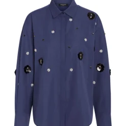 BRUUNS BAZAAR Chrisoula Beia Shirt Dark Blue