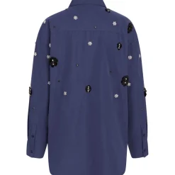 BRUUNS BAZAAR Chrisoula Beia Shirt Dark Blue
