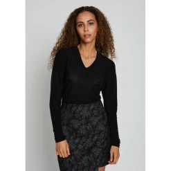 BRUUNS BAZAAR Comfrey Avalon Blouse Black