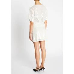 BRUUNS BAZAAR Mossrose Ginia Blouse Hvid Sølv