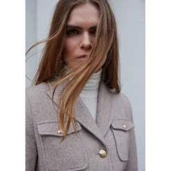 BRUUNS BAZAAR Scarlet Baki Jacket Falllen Rock