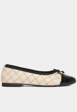 BUKELA Mery Ballerina Beige/Black