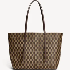 BY MALENE BIRGER Abigail Monogram Tote Bag Shale