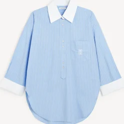 BY MALENE BIRGER Maye Qr2 Blue Iris Stripe Big