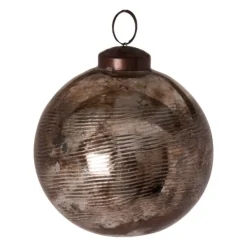 Christmas Ball, Black Oxidised, Ring cut, 10 cm