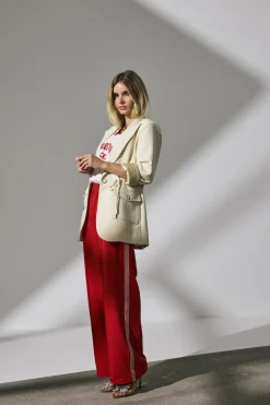 CO' COUTURE Amina Crease Pant Red