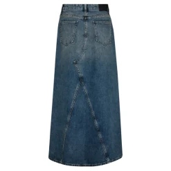 CO' COUTURE Darin Long Slit Skirt Denim Blue