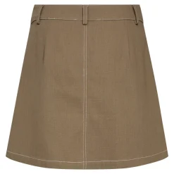 CO' COUTURE Davita Mini Pleat Skirt Walnut