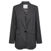 CO' COUTURE Ida Pin Single Blazer Mid Grey