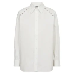 CO' COUTURE Trina Eyelet Shirt Hvid