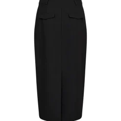 CO' COUTURE Vola Floor Pencil Skirt Black